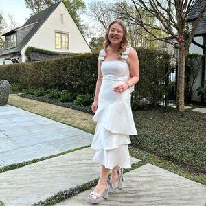 DESSY COLLECTION GIGI · STYLE 3127 · SATIN TWILL SIZE 6  COLOR IVORY